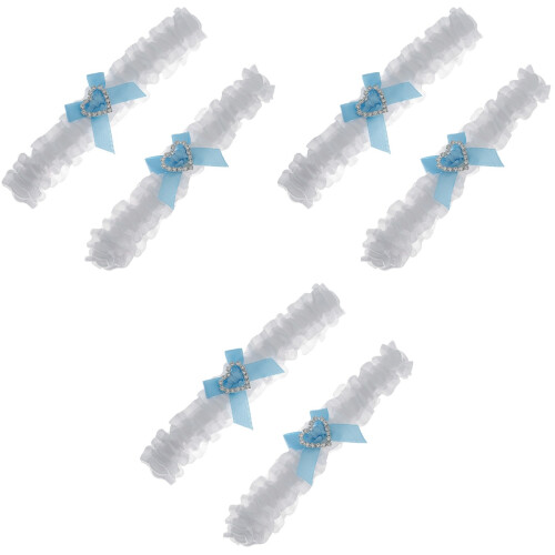 6 Strumpfhalter Brautaccessoires Set 2