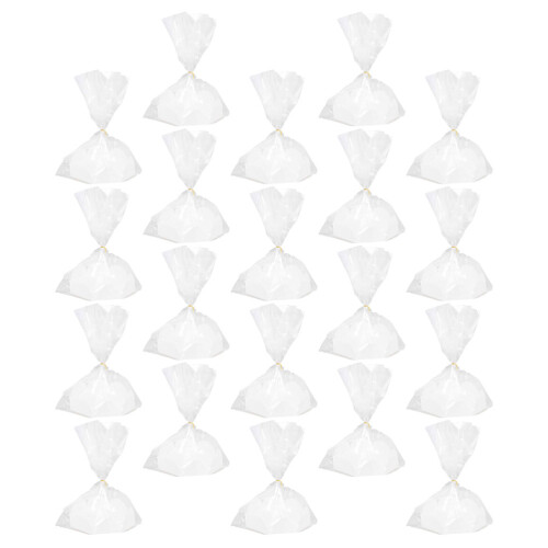 100 Transparente Kunststoffbacktüten Mit Verschlussband 1