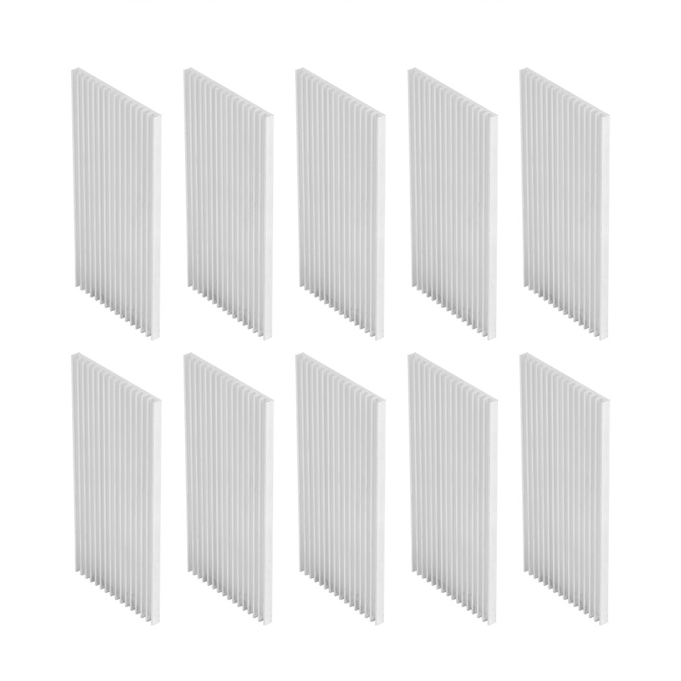10Pcs Aluminum Heat Sink Heat Dissipation Sheets For Routers Cpu Q50 4 X 100Mm 7891359776110