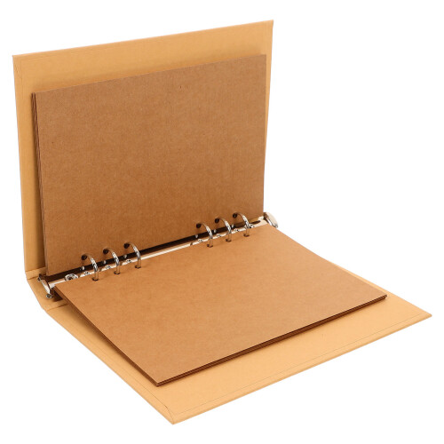 4 Sets Kraftpapier Schnellhefter Wiederverwendbare Notizbuchhülle 2