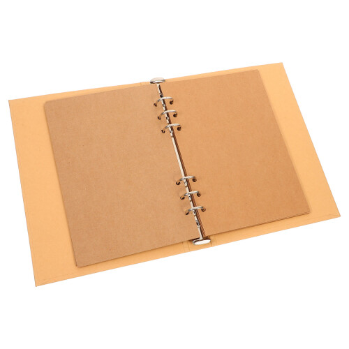 4 Sets Kraftpapier Schnellhefter Wiederverwendbare Notizbuchhülle 1