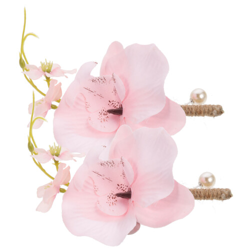 4 Kunstbloemen Corsages Bruid En Bruidsgom 1