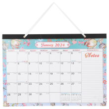 4Pcs Wall Calendar English Monthly Hanging Calendar For Household