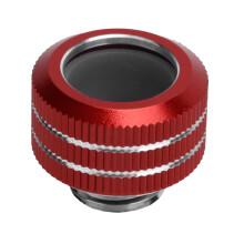 Wasserkühlungsadapter Starre Rohrverbindung 10x14mm Rot für PC