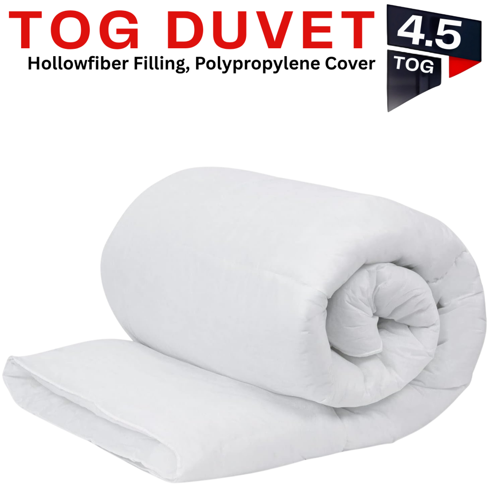Highliving (Double) Duvet Corovin Hollowfiber 4.5 Tog White