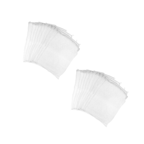 2St Wit Nylon Filterzak Vijver Aquarium Met Sluiting 2