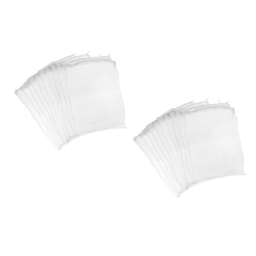 2St Wit Nylon Filterzak Vijver Aquarium Met Sluiting 1