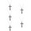 5St Percussie Drum Key Alloy Zwart, Compact Met Ketting 11
