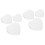 6 Stuks Schuim Hartvormig Cake Model Bakkerij Dummy 4