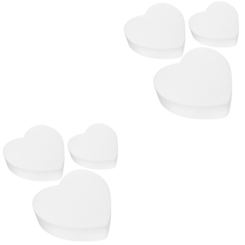 6 Stuks Schuim Hartvormig Cake Model Bakkerij Dummy 2