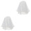 2St Witte Bruids Sluier Met Kant En Parel Versiering 3
