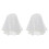 2St Witte Bruids Sluier Met Kant En Parel Versiering 2