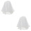 2St Witte Bruids Sluier Met Kant En Parel Versiering 6
