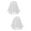 2St Witte Bruids Sluier Met Kant En Parel Versiering 7