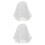 2St Witte Bruids Sluier Met Kant En Parel Versiering 5