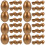 40 Stuks Gouden Plastic Vullbare Eieren Snoeppotjes 5