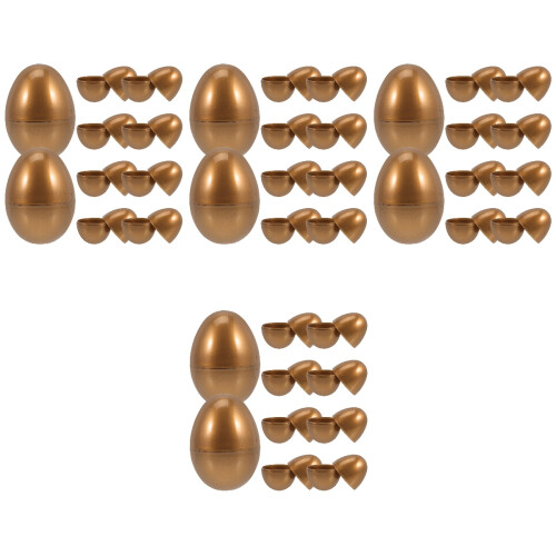 40 Stuks Gouden Plastic Vullbare Eieren Snoeppotjes 2