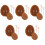 5 Sets Silikon Schokoladenform Hitzebeständig Kekseform 5