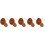 5 Sets Silikon Schokoladenform Hitzebeständig Kekseform 11