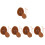 5 Sets Silikon Schokoladenform Hitzebeständig Kekseform 7