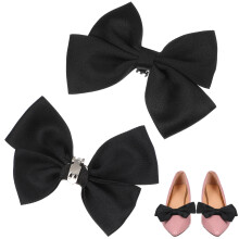 2Paare Schwarze Schleifen Schuhclips Für Hochzeit