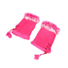 3 Paar Kaninchenfell Halbfingerhandschuhe Für Den Winter