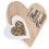 2Stk. Herz Holz Schild Muttertag 2