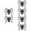 6Stk Dekorative Schuhclips Spinne Verarbeitung 6