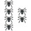 6Stk Dekorative Schuhclips Spinne Verarbeitung 7