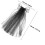 Schwarzer Brautschleier Mit Perlen Netzstoff Gothic Haarschmuck 2
