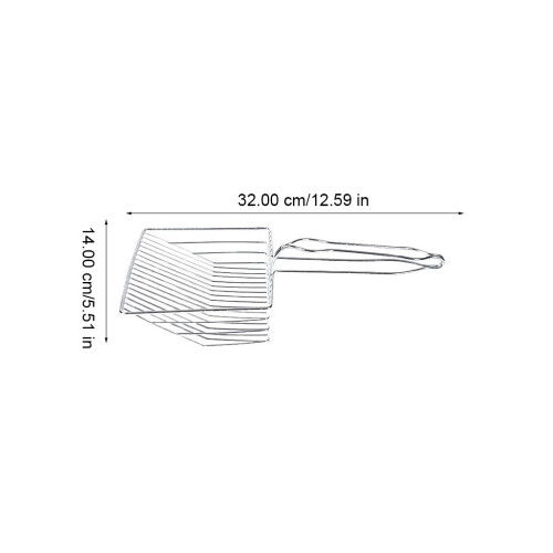 Hollow- Litter With Long Handle For Cat Waste Cleaning 1