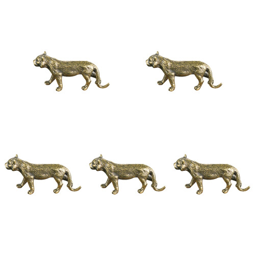 5Stk Messing Tiger Figur, , , Für Schreibtisch 2