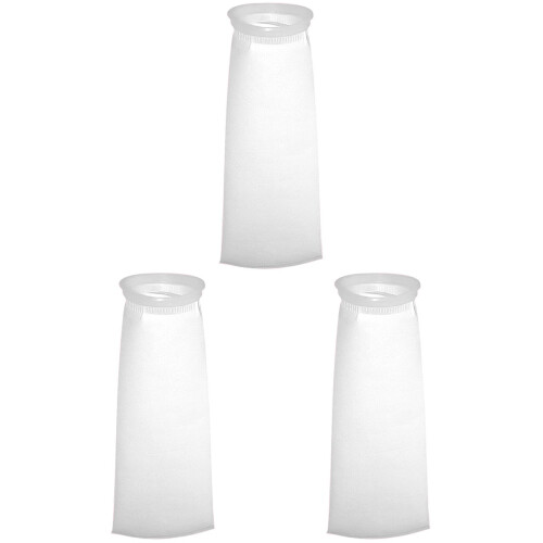 3Stk PP Filter Socks Für Aquarium Weiß Wiederverwendbare Filterbeutel 1