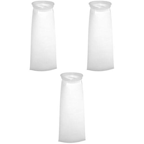 3Stk PP Filter Socks Für Aquarium Weiß Wiederverwendbare Filterbeutel 2