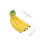 4Stk. Kunstfrucht-Bananenstrauch Aus , 4