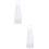 2St Witte Bruidssluier Bloem Decoratie Bruid Licht Elegant 7