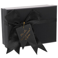 3St Quadratische Papierbox Mit Schleife Für Süßigkeiten Und Plätzchen