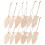 12 Sets Holz Ausschnitte Diy Rohlinge Holzscheiben 3