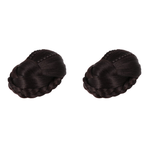 2 Geflochtene Chignon Perücke Aus Für 1