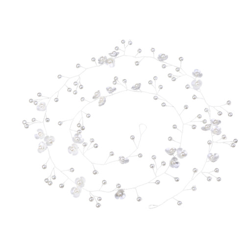 2Stk Ketten Gürtel Silber Hochzeit Accessoire Mit Perlen