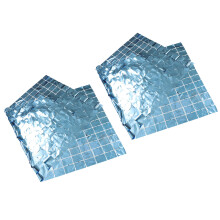 4Stk Blaue Tinsel Foil Fringe Curtains Wanddeko Feier