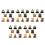 40Stk Honeycomb Party Tischschmuck 2