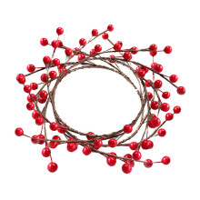 4Stk Künstliche Beerenkränze Rot Für Wand Tür Hochzeit Home