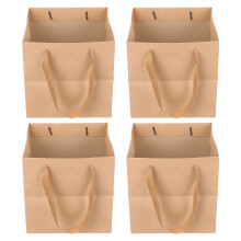 12Stk Khaki Kraftpapier Taschen Für Bäckerei Geschenk Und Lagerung