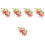 5 Sets Blumen Brosche Armband Corsage Armbänder 4