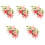 5 Sets Blumen Brosche Armband Corsage Armbänder 3