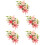 5 Sets Blumen Brosche Armband Corsage Armbänder 6
