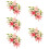 5 Sets Blumen Brosche Armband Corsage Armbänder 11