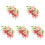 5 Sets Blumen Brosche Armband Corsage Armbänder 2