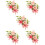 5 Sets Blumen Brosche Armband Corsage Armbänder 8